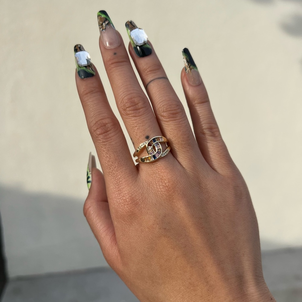 Colorful stone ring - Picture 3 of 3